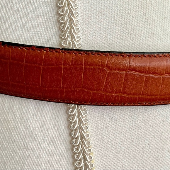 United Polo Elegant Brown Leather Belt with Gold Buckle main image 7
